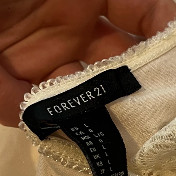 Lace Detail Cami Tank Top Forever 21 - Picture 5 of 5